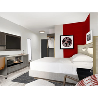 Ramada Ensembles de Chambre à Coucher Luxe en Bois Massif MDF Complets pour Hôtel 5 Étoiles Sur Mesure