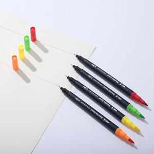 أقلام تلوين مائية برأس مزدوج للرسم والخط والكاليغرافي للأطفال - Product Image 5