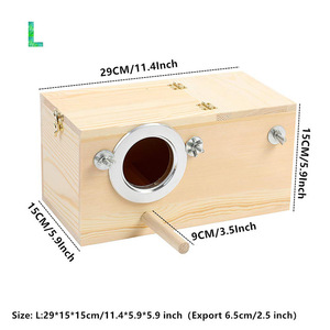Toptan kuş üreme kafesi s boyalı ahşap açık yetiştiriciliği kutusu çin kuş üreme kafesi - Product Image 5
