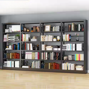 Estantería de hierro de pie, estantería abierta sin puerta, estantería escolar de Metal para libros, estante de exhibición de libros Vertical con 4 estantes - Product Image 1