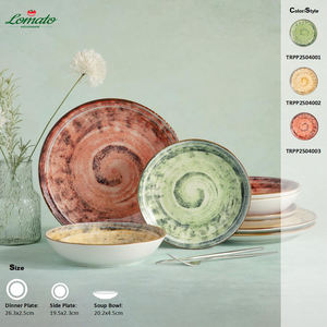 Ensembles de vaisselle en céramique élégante à imprimé floral durables et réutilisables sans BPA pour les fêtes de mariage, les tables à dîner et les idées de cadeaux - Product Image 6