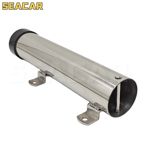 Soporte de caña de pescar de acero inoxidable Seacar, soporte de caña de pescar de un solo tubo para barcos. - Product Image 5