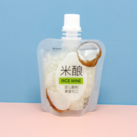 Pochettes verticales transparentes imperméables et durables pour l'emballage alimentaire et des boissons, avec bec verseur et forme personnalisée