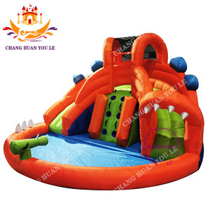 Chất lượng cao ngoài trời Oxford Vải Hồ bơi bơm hơi trượt Trampoline trượt nước thư bị trả lại giường thương mại Nhà nhảy lâu đài - Product Image 4