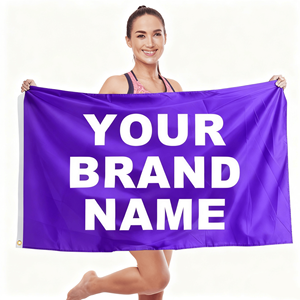 <strong>Custom</strong> 3x5 ft 4x6 ft <strong>Big</strong> Large Outdoor Advertising Pennant <strong>Flags</strong> 100% Polyester Cloth Digital <strong>Printing</strong> Option for Size Logo - Product Image 3