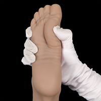 Jouet sexuel pour femme, extenseur anal en silicone souple, étanche et respectueux de la peau, en forme de pied de jade super grand, pour l'orgasme féminin