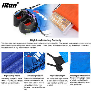 Bolsas con Cordón Personalizadas <span class=keywords><strong>IRun</strong></span> con Logotipo Impreso, Bolsa de Gimnasio con Cordón, Mochila de Alta Calidad para Senderismo, Viajes y <span class=keywords><strong>Playa</strong></span> - Product Image 5
