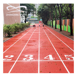 Polyurethane thể thao theo dõi sàn thể thao tartan Breathable chạy theo dõi với <span class=keywords><strong>EPDM</strong></span> cao su hạt tổng hợp PU theo dõi - Product Image 1