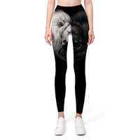 Legging Panda Cetak 3D Baru yang Dapat Disesuaikan untuk Wanita, Celana Yoga Cetak Digital, Slim Fit, Pinggang Tinggi, Pengangkat Bokong