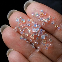Perles irisées néon 3D effet bulle, tendance, pour décoration de verres à neige, gobelets et ongles