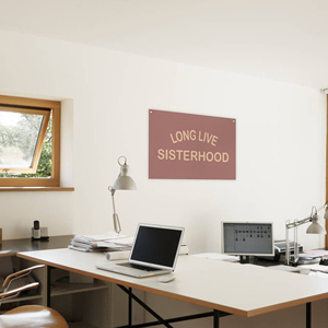 2.5*1.6 FT LONG LIVE SISTERHOOD High Quality Custom Canvas <b>Flag</b> for Decorate - Product Image 3