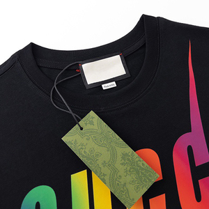 T-Shirt di Marca GG di Alta Qualità in Cotone, Taglie M/L/XL/XXL, Abbigliamento Firmato, Magliette da Uomo Plus Size - Product Image 5