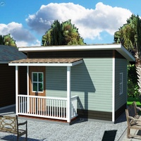 Cabines de maison en kit à ossature métallique économiques avec terrasse à louer, maisons de campagne écologiques, petites maisons en kit en Australie