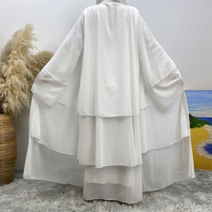 1896# Hot Selling Dubai Kaftan <b>Abaya</b> Muslim Fashion Long Coat <b>Abaya</b> Kimono Women Clothing Wholesale High Quality Elegant Robe - Product Image 3