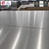 Tôle d'aluminium 5083 H116 H321, tôle en alliage d'aluminium pour applications industrielles, marines et de construction.