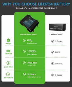 Lithtech Lifepo4バッテリー <span class=keywords><strong>12V</strong></span> 100Ah 200Ah 300Ah 400Ah 100 300 200 Ah ディープサイクル 12 V ボルト 12.8V ソーラー 24V <span class=keywords><strong>12V</strong></span> リチウムイオンバッテリー - Product Image 5