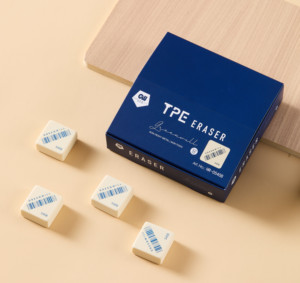 Juego de 32 Borradores de TPE al por Mayor, Diseño de Código de Barras, Borrador Cuadrado de Goma, No Tóxico, Material Escolar, Caja de Exhibición - Product Image 6