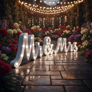 Insegna Luminosa a LED con Lettere e Numeri per Illuminazione Notturna, Lampada Natalizia, Decorazione per Feste di Compleanno e Matrimoni - Product Image 2