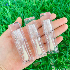 LZ包促销PETG方形8毫升唇彩棒管豪华水晶大涂抹器透明唇彩管大刷 - Product Image 2