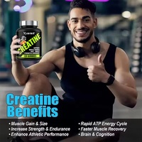 Bonbons gélifiés à la créatine monohydrate de marque privée, qualité alimentaire pour adultes, favorisent la croissance musculaire, augmentent la force et l'endurance