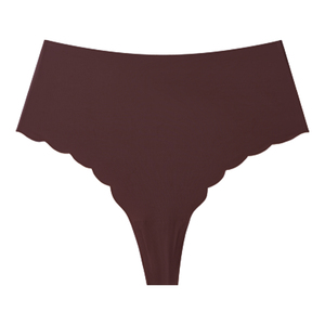Mutandine a vita alta senza cuciture da donna senza cuciture con perizoma morbido estensibile invisibile breve biancheria intima da donna Sexy