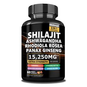 ShilajitエキスカプセルにAshwagandha <span class=keywords><strong>Rhodiola</strong></span> <span class=keywords><strong>Rosea</strong></span>人参サプリメント成人用適切なShilajitカプセルを供給