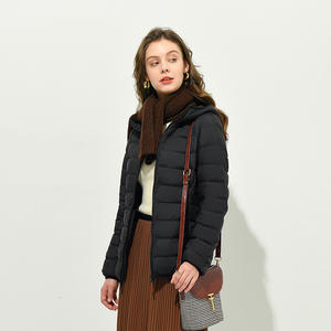 Manteau chaud d'hiver en duvet d'<span class=keywords><strong>eider</strong></span> en nylon avec rembourrage en duvet de canard Veste en duvet pour femmes - Product Image 4