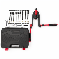Kit profesional de pistola remachadora de brazo largo plegable, manual, tres en uno, de alta resistencia, de aleación de aluminio, para fijación y reparación
