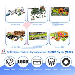 Camion jouet Chengji pour le transport d'animaux, réaliste, coloré, à rétrofriction, avec lumière et musique, dinosaure électrique pour enfants - Product Image 4