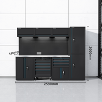 Armoire à outils industrielle en acier laminé à froid, 7 tiroirs, durable, résistante à l'eau, capacité de charge de 300 kg, pour garage, atelier, stockage