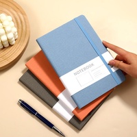Ensemble de cahiers A5 personnalisés promotionnels pour étudiants Laptops PU Diary Gift Journal de reliure à feuilles mobiles Journal Carnets d'école pour étudiants