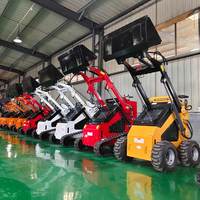 Euro 5 Ce Epa Skid Steer Loader 360kg 480kg Petit Mini Skid Steer Loader pour l'entretien du paysage et des arbres