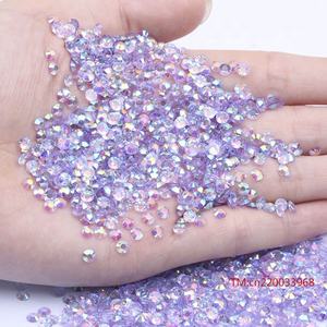 2mm 3mm 4mm 5mm 6mm 도매 대량 비 핫픽스 스트레스 플랫 백 크리스탈 스톤 젤리 핑크 AB 투명 수지 모조 다이아몬드 - Product Image 3