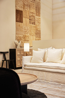 Muebles cómodos para sala de estar relleno de plumas de ganso 9 cojines sofá sofás modernos sofás para sala de estar con algodón y lino