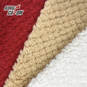 KINGCASON Shinny Bright Soft Velvet Flees tessuti 200Gsm poliestere ananas flanella tessuto in pile - Product Image 2