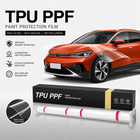 Film de protection transparent PPF auto-cicatrisant en TPU de 6,5 mil, brillant, hydrophobe et anti-jaunissement pour la protection de la carrosserie automobile