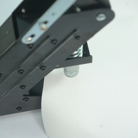 Machine à poinçonner les œillets en PVC semi-automatique à un trou avec 3 roues, 10 mm, facile à utiliser pour la couture DIY, presse manuelle
