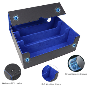 New Arrival Hot Sale PU <strong>Custom</strong> <strong>Deck</strong> Box 1800+ 3-Row Capacity Yugioh Waterproof Magic Game <strong>Card</strong> Holder Logo Packaging <strong>Printing</strong> - Product Image 4