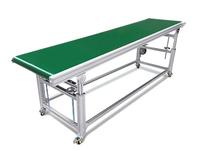 Edelstahlrahmen PVC-Bandförderer Werkstatt-Materialförderlinie
