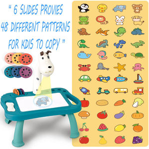 Mesa de dibujo de proyección, tableta de escritura de grafiti multifuncional para perros con dibujo ligero, juguetes para niños, tablero de dibujo para niños - Product Image 2