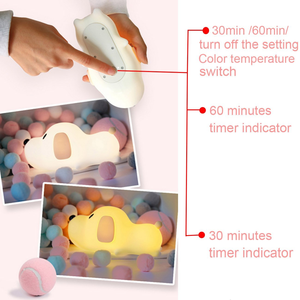 Led Kids Night Lights Usb Rechargeable Cute <strong>Dog</strong> Silicone <strong>Lamps</strong> With Touch Sensor for Baby Bedroom Night Light - Product Image 5