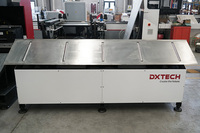 Machine de découpe laser à fibre CNC pour tubes avec système de chargement semi-automatique, double mandrin et support de suivi pour tuyaux métalliques