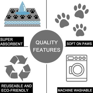Thấm Underpad PEE Pads có thể giặt không thấm nước lớn Puppy Pet đào tạo whelp Pads Dog mèo mat - Product Image 5