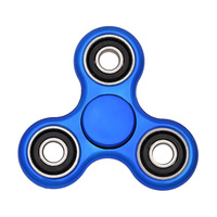 Fidget Spinner Métallique Électroplaqué à Trois Feuilles, Gyroscope Rotatif à Quatre Roulements pour les Doigts, Jouet Anti-Stress pour la Pointe des Doigts