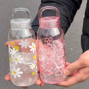 Bouteille d'eau en verre portable pour le sport et les voyages, résistante aux hautes températures, étanche et anti-fuite, à boire directement, grande capacité - Product Image 1