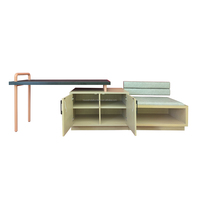 Meuble TV moderne en bois sur mesure, nouveau design, meuble TV, console, table de télévision