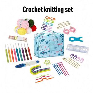 Crochet Hook Set DIY <b>Knitting</b> Tools Yarn Accessories Beginner Starter Kit Square Simple Eco-Friendly Colorful Portable <b>Storage</b> - Product Image 6