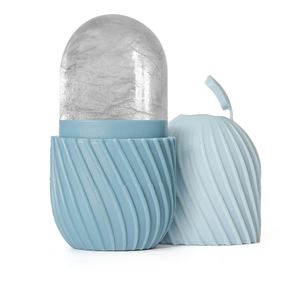 Rouleau de glace facial réutilisable en silicone, moule à glaçons pour le visage et le cou, outil de soin de la peau réduisant les gonflements - Product Image 1