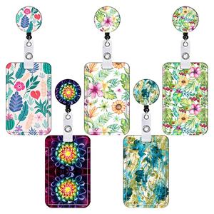 ऐक्रेलिक बैज रील लानीर्ड कस्टम प्रिंटिंग कुंजी चेन आईडी कार्ड बैज धारक फूल गर्दन स्ट्रैप आईडी मुद्रित कार्ड धारक - Product Image 2