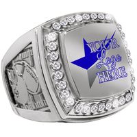 Geringe Mindestbestellmenge China Hochwertiger Blanko-Champions-Ring Hersteller OEM Ihr Logo Mit Einsatzmöglichkeit